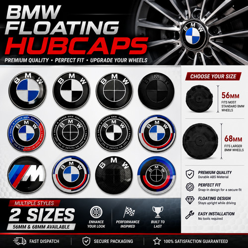 Bmw copricerchi galleggianti - bmw,